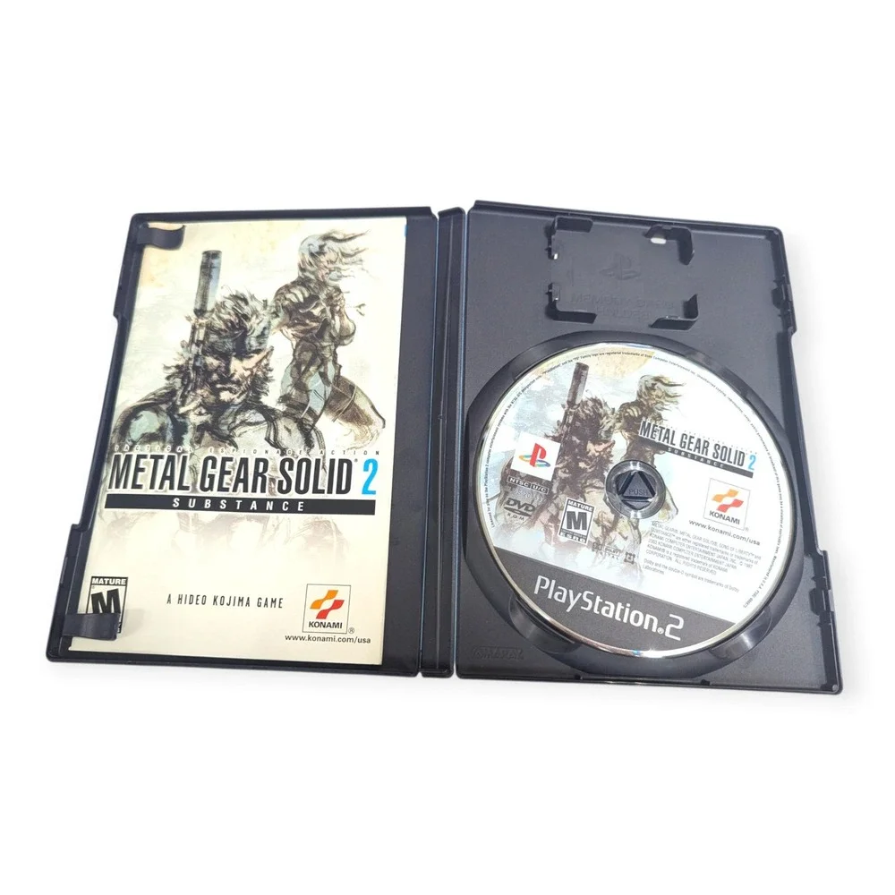 Metal Gear Solid 2 Substance Konami PlayStation 2 PS2 Game Manual CIB